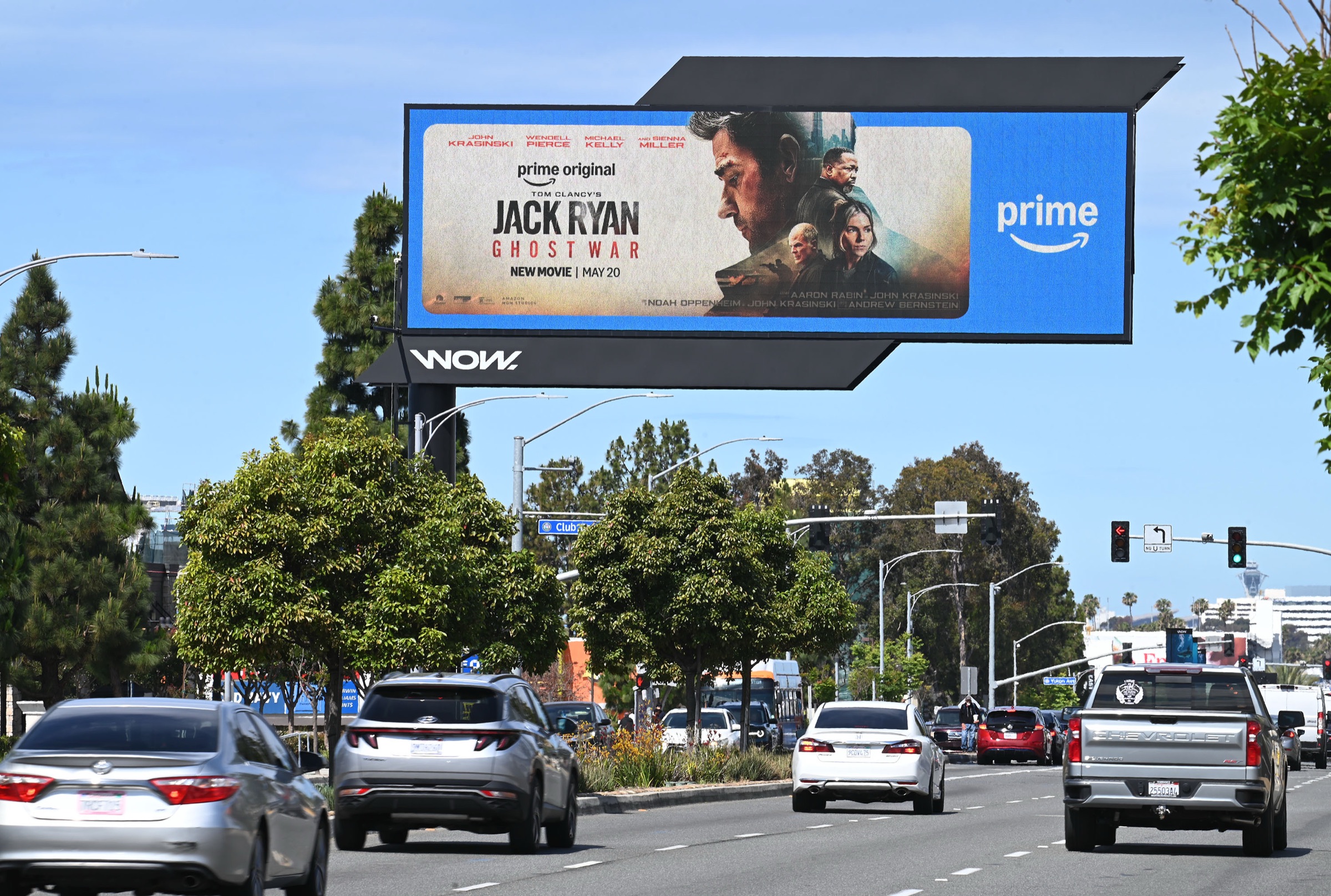 Jack Ryan: Ghost War billboard mockup, 3490 W. Century Blvd, Los Angeles