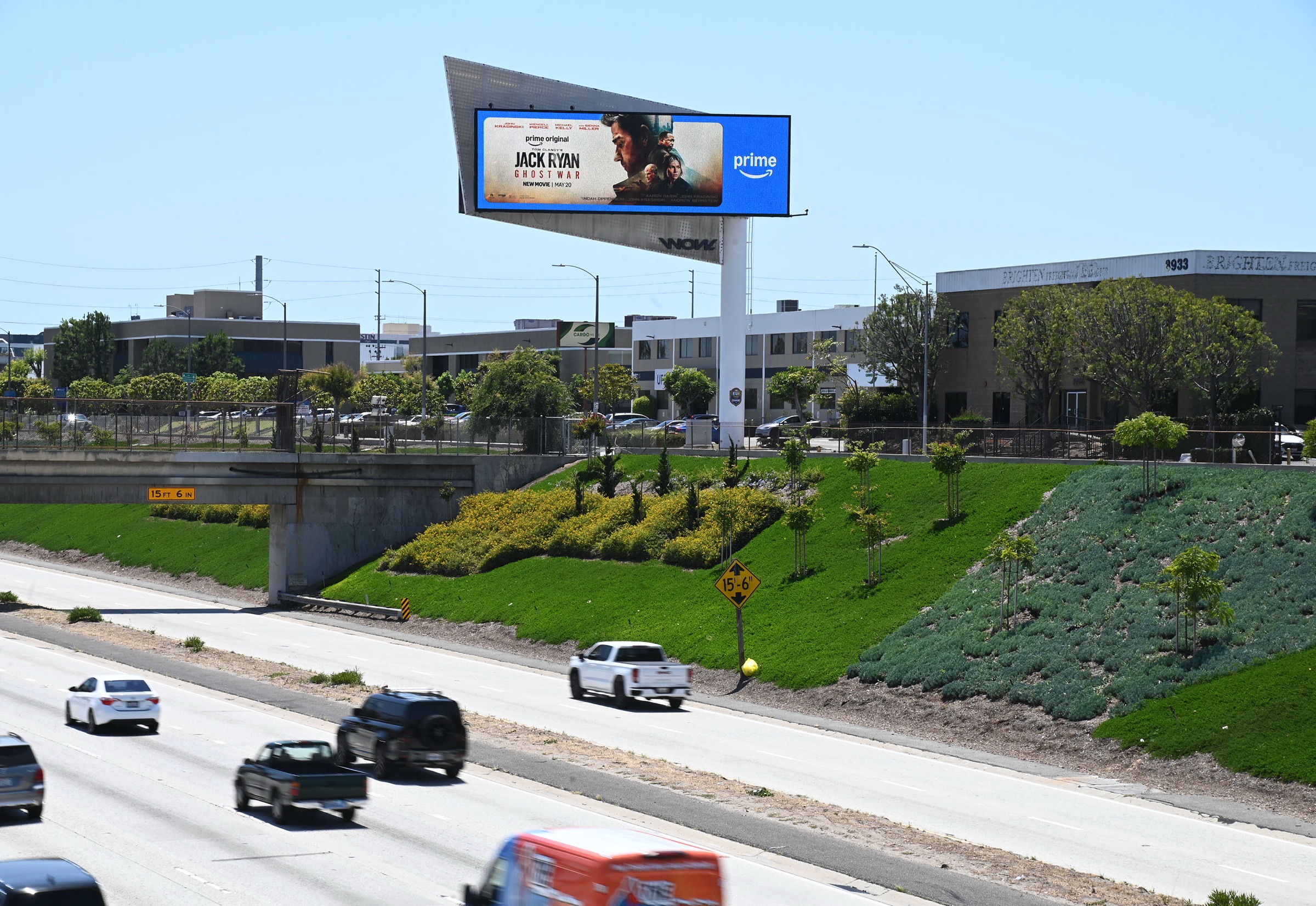 Jack Ryan: Ghost War billboard mockup, Inglewood / 405 Freeway