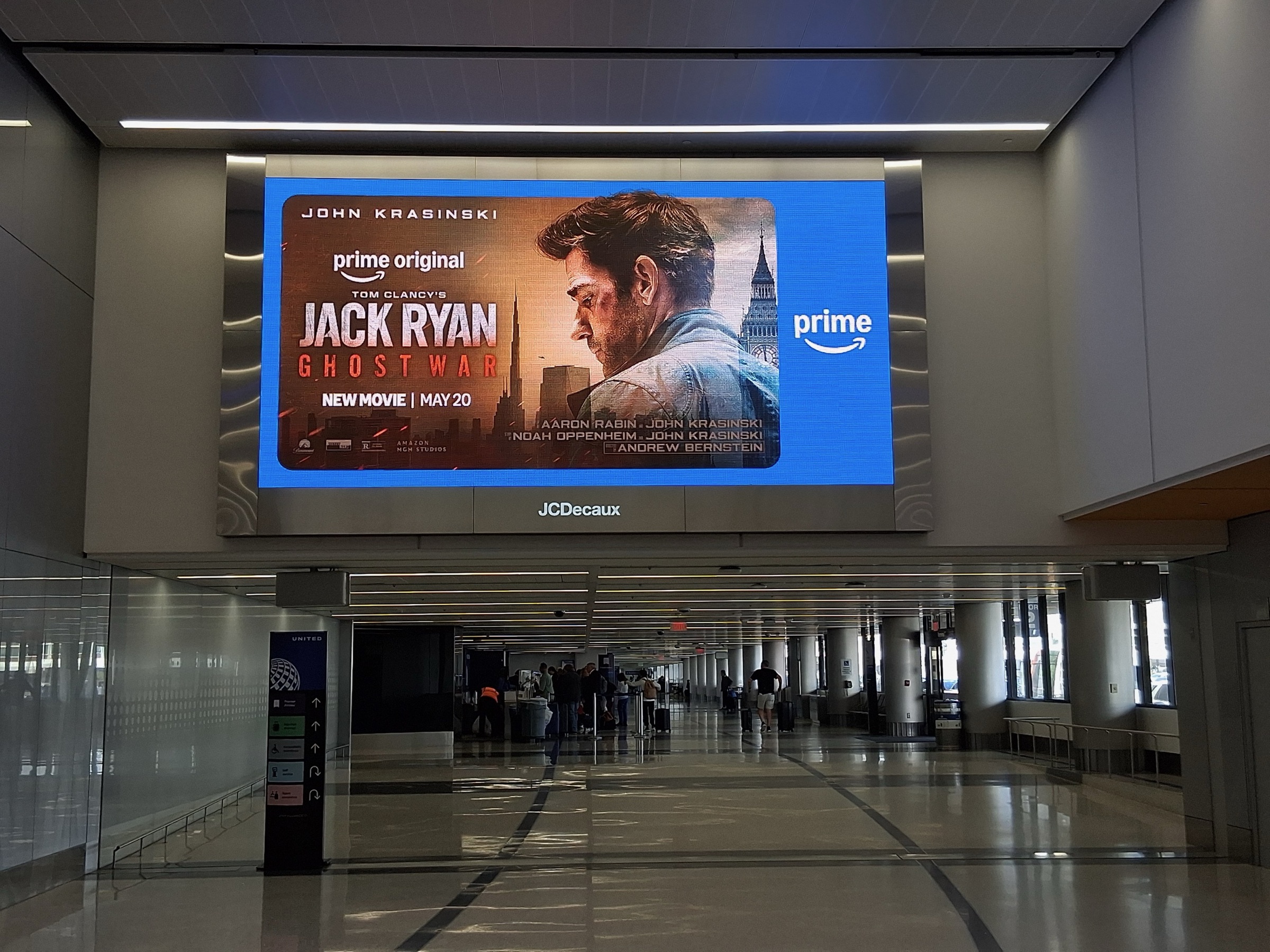 Jack Ryan: Ghost War digital display at LAX airport