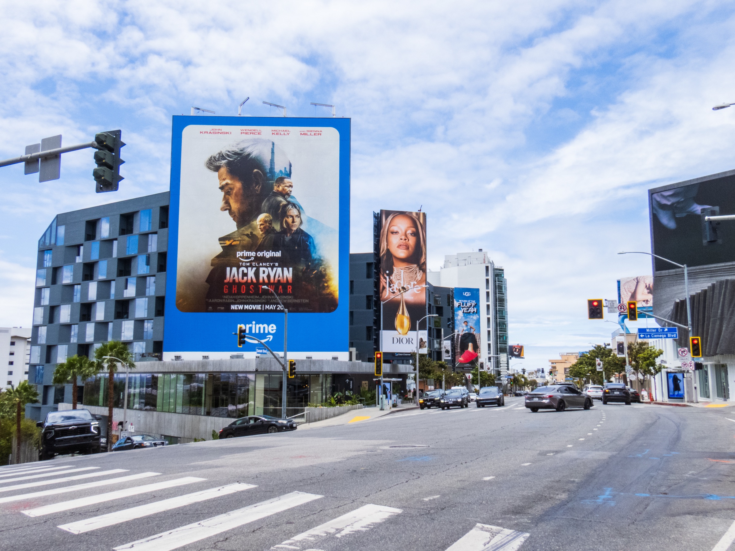 Jack Ryan: Ghost War building wrap on Sunset Blvd, Los Angeles