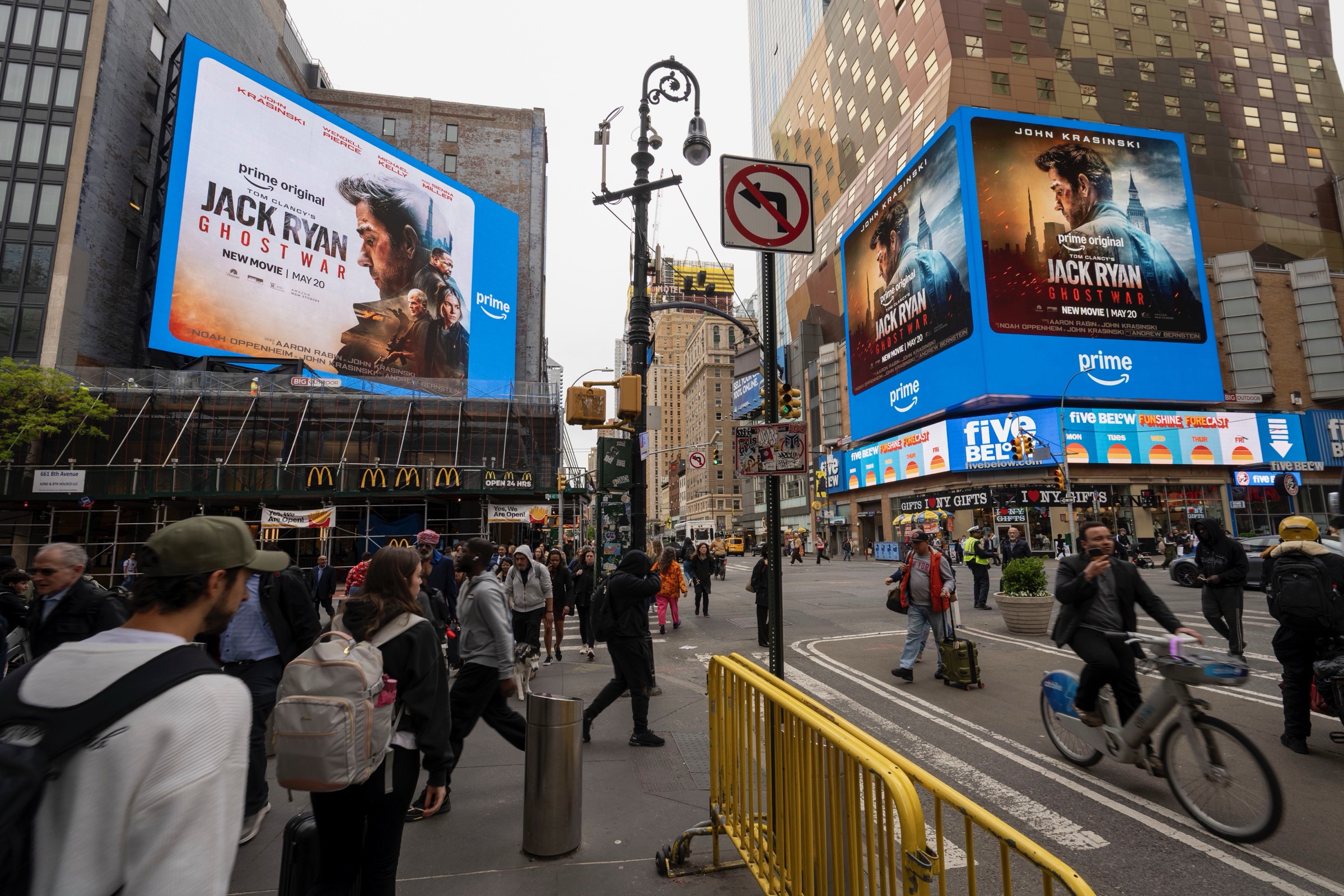 Jack Ryan: Ghost War billboard at 42nd & 8th, Port Authority, New York City